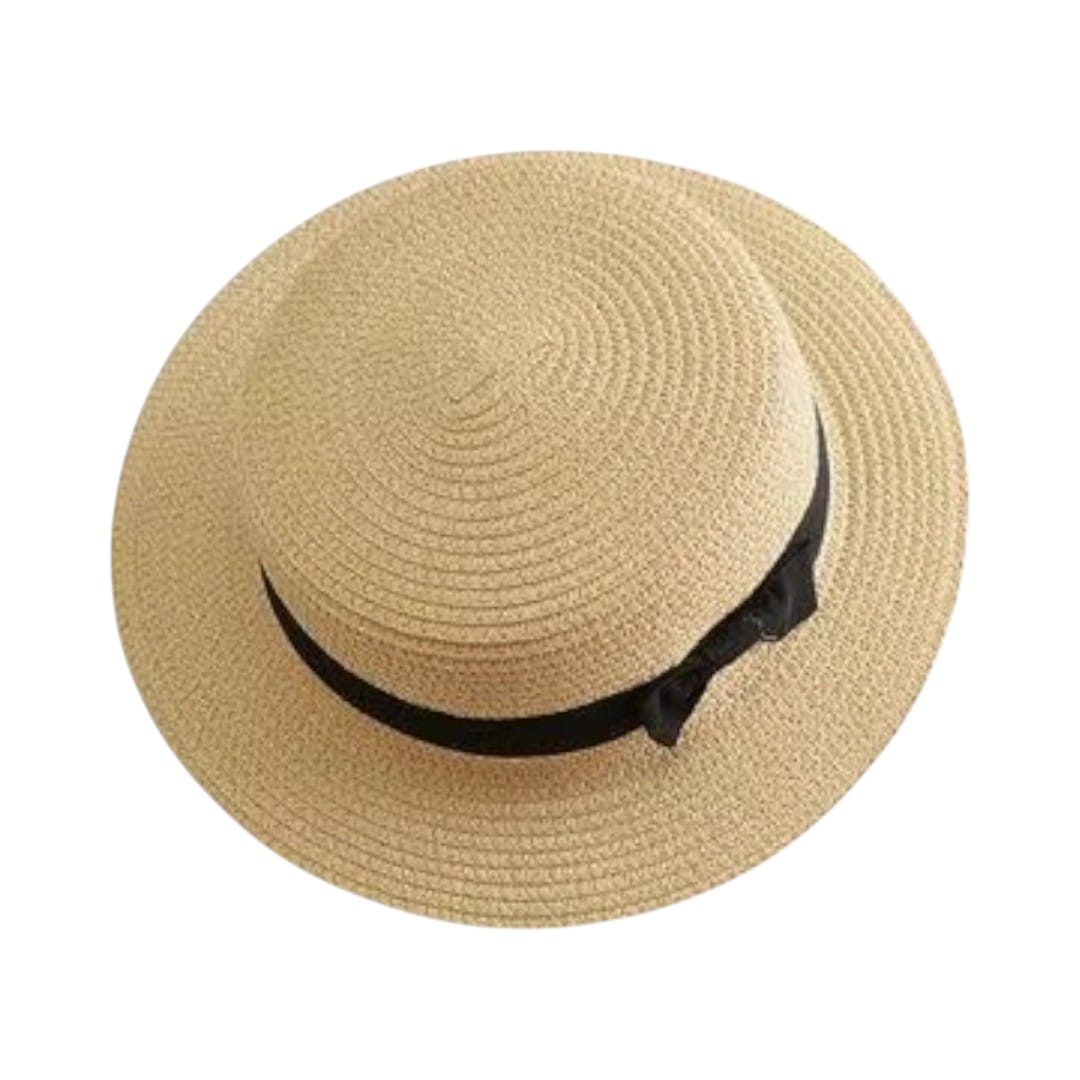 Le Comptoir du Chapeau Beige Chapeau Panama Femme Bord Plat