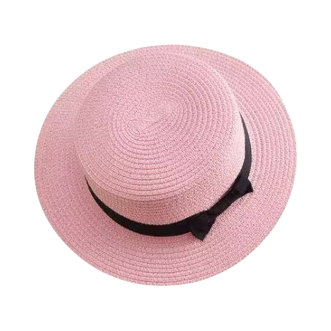 Le Comptoir du Chapeau Rose Chapeau Panama Femme Bord Plat