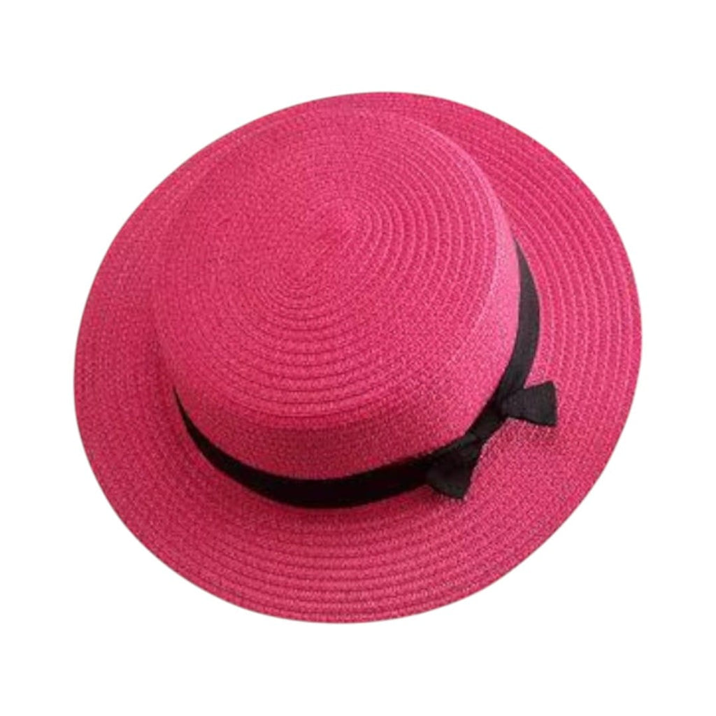 Le Comptoir du Chapeau Rose Bonbon Chapeau Panama Femme Bord Plat