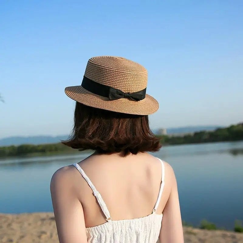 Le Comptoir du Chapeau Chapeau Panama Femme Bord Plat