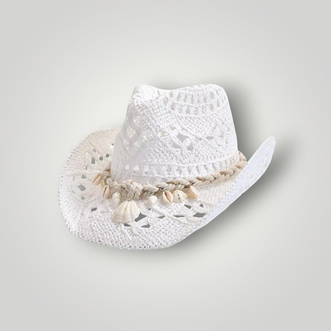 Le Comptoir du Chapeau Chapeau Panama Femme Coquillages