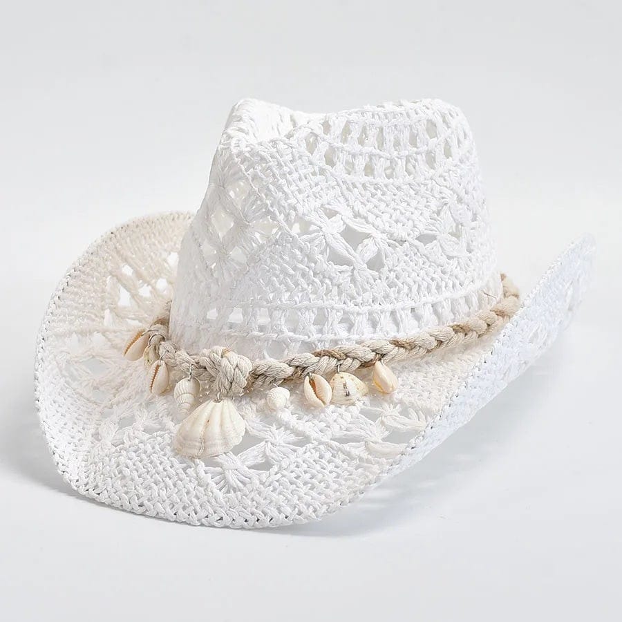 Le Comptoir du Chapeau Chapeau Panama Femme Coquillages