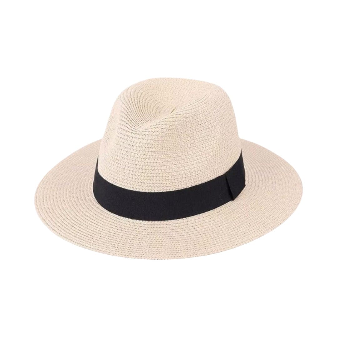 Le Comptoir du Chapeau Beige Chapeau Panama Femme Paille