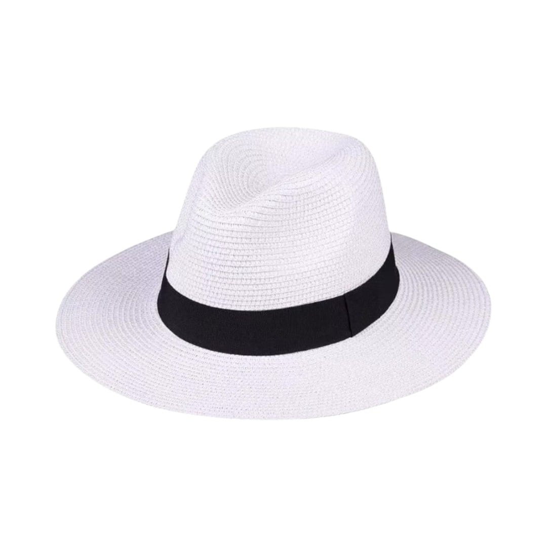 Le Comptoir du Chapeau Blanc Chapeau Panama Femme Paille