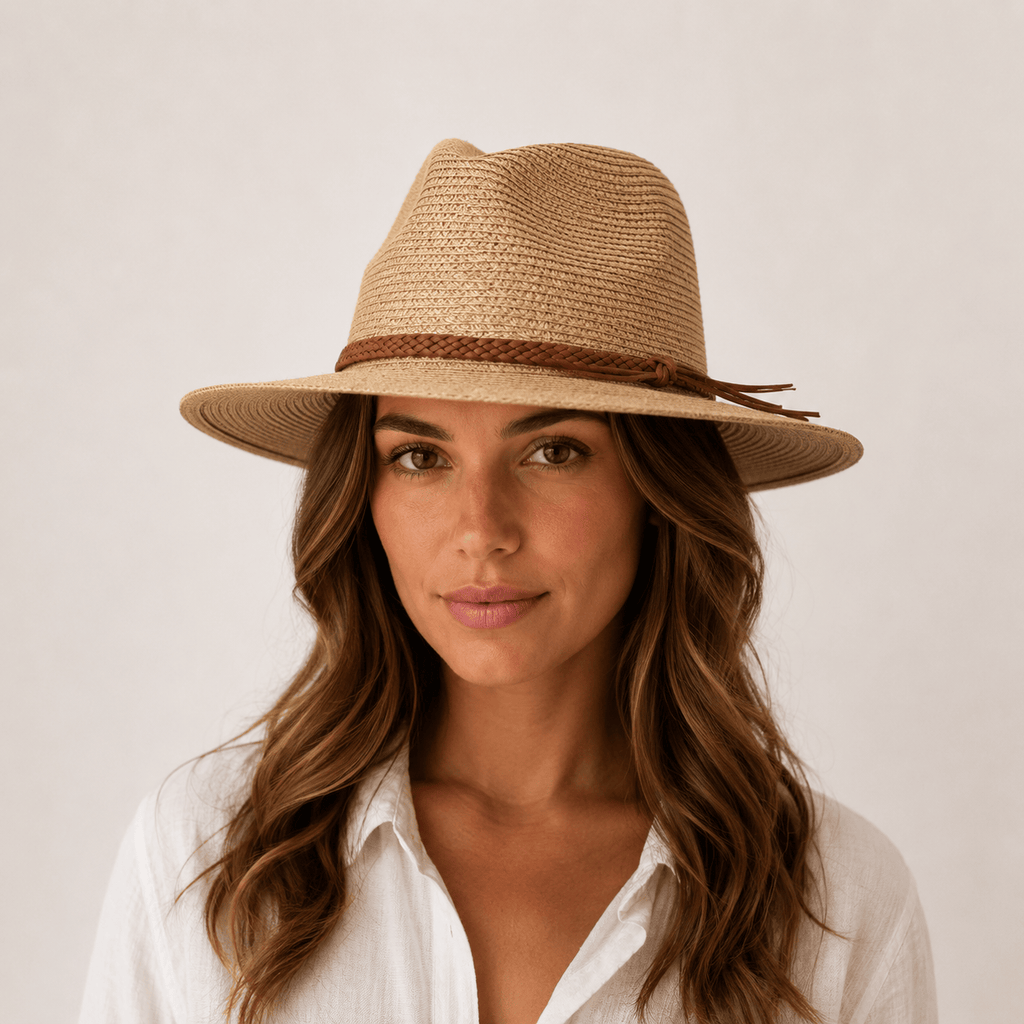 Le Comptoir du Chapeau Chapeau Panama Paille Large Bord Protection UV