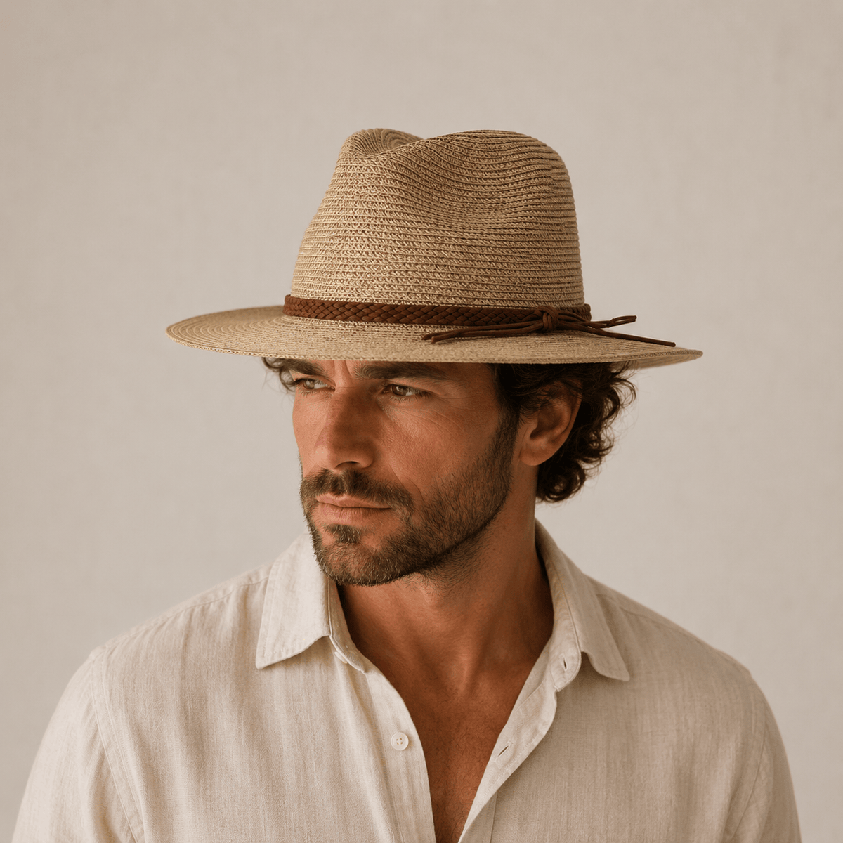 Le Comptoir du Chapeau Chapeau Panama Paille Large Bord Protection UV