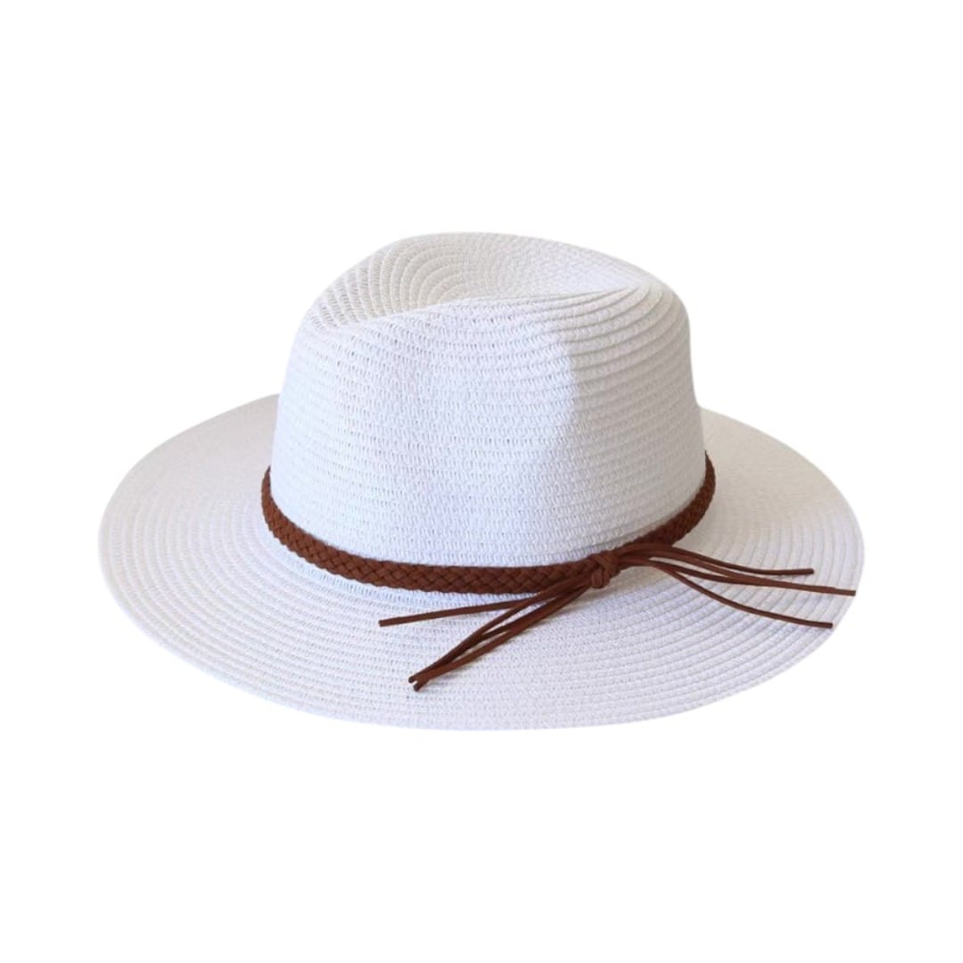 Le Comptoir du Chapeau Blanc Chapeau Panama Paille Large Bord Protection UV