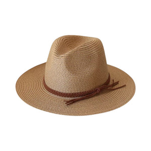 Le Comptoir du Chapeau Marron Clair Chapeau Panama Paille Large Bord Protection UV