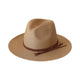 Le Comptoir du Chapeau Marron Clair Chapeau Panama Paille Large Bord Protection UV