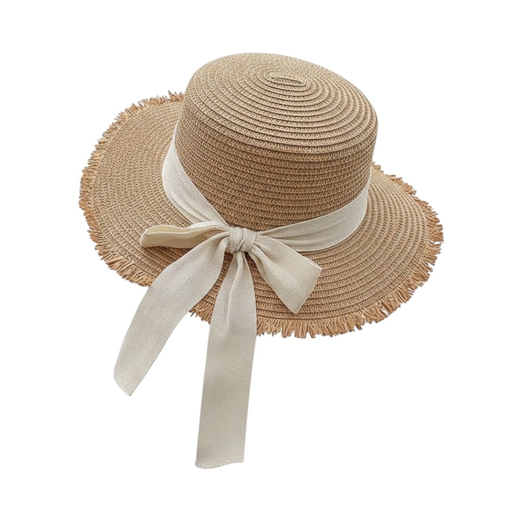 Le Comptoir du Chapeau Blanc Chapeau Panama Paille Nœud Coréen