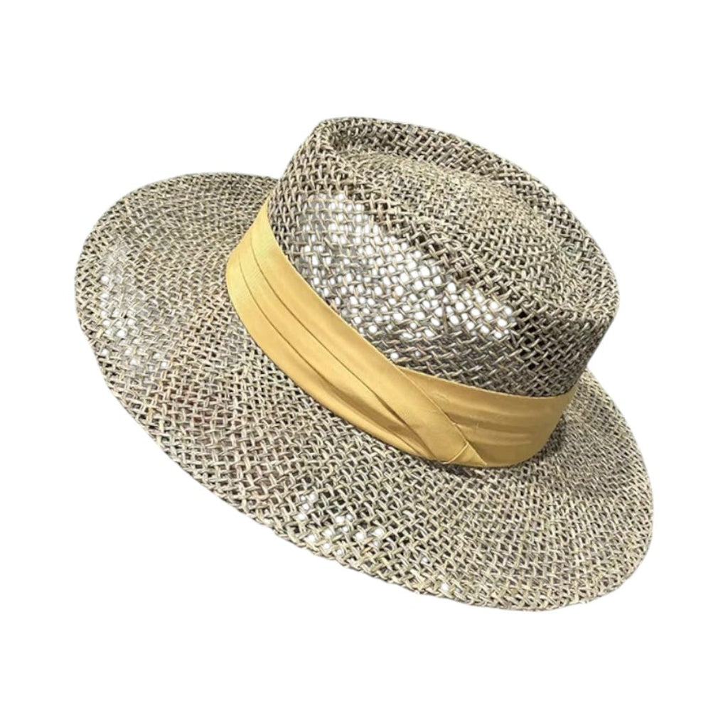 Le Comptoir du Chapeau Jaune Chapeau Panama Paille Plate