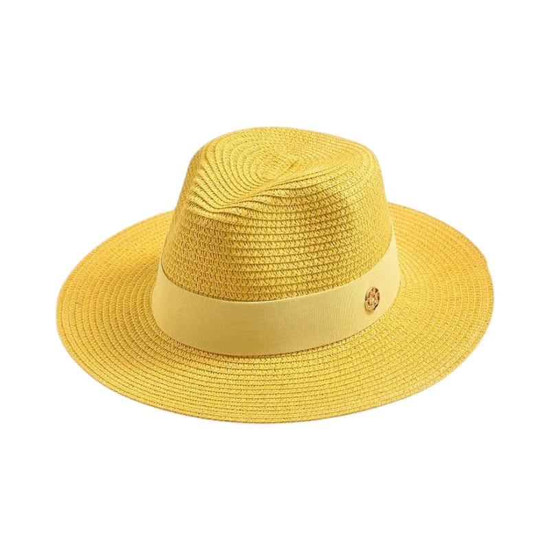 Le Comptoir du Chapeau Jaune Chapeau Panama Paille Ruban Chic