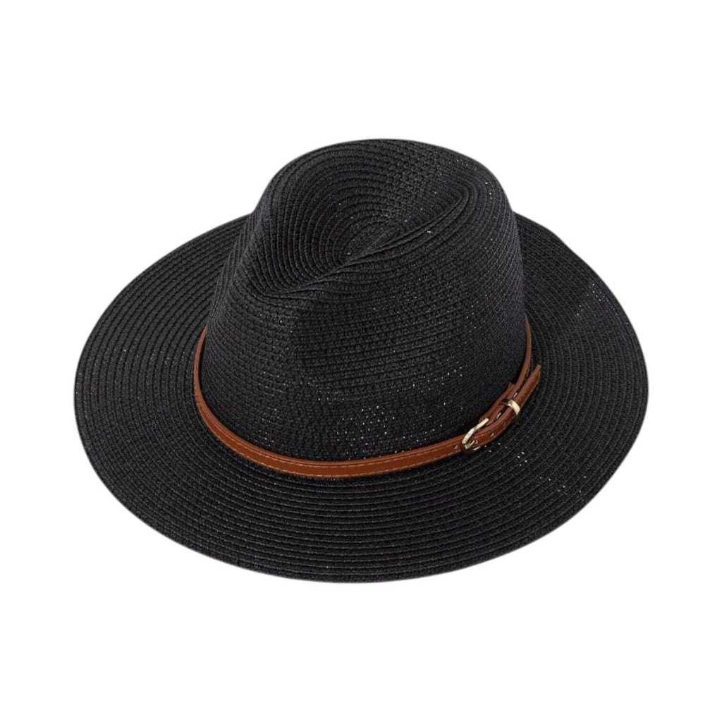 Le Comptoir du Chapeau Noir Chapeau Panama Paille Tressée