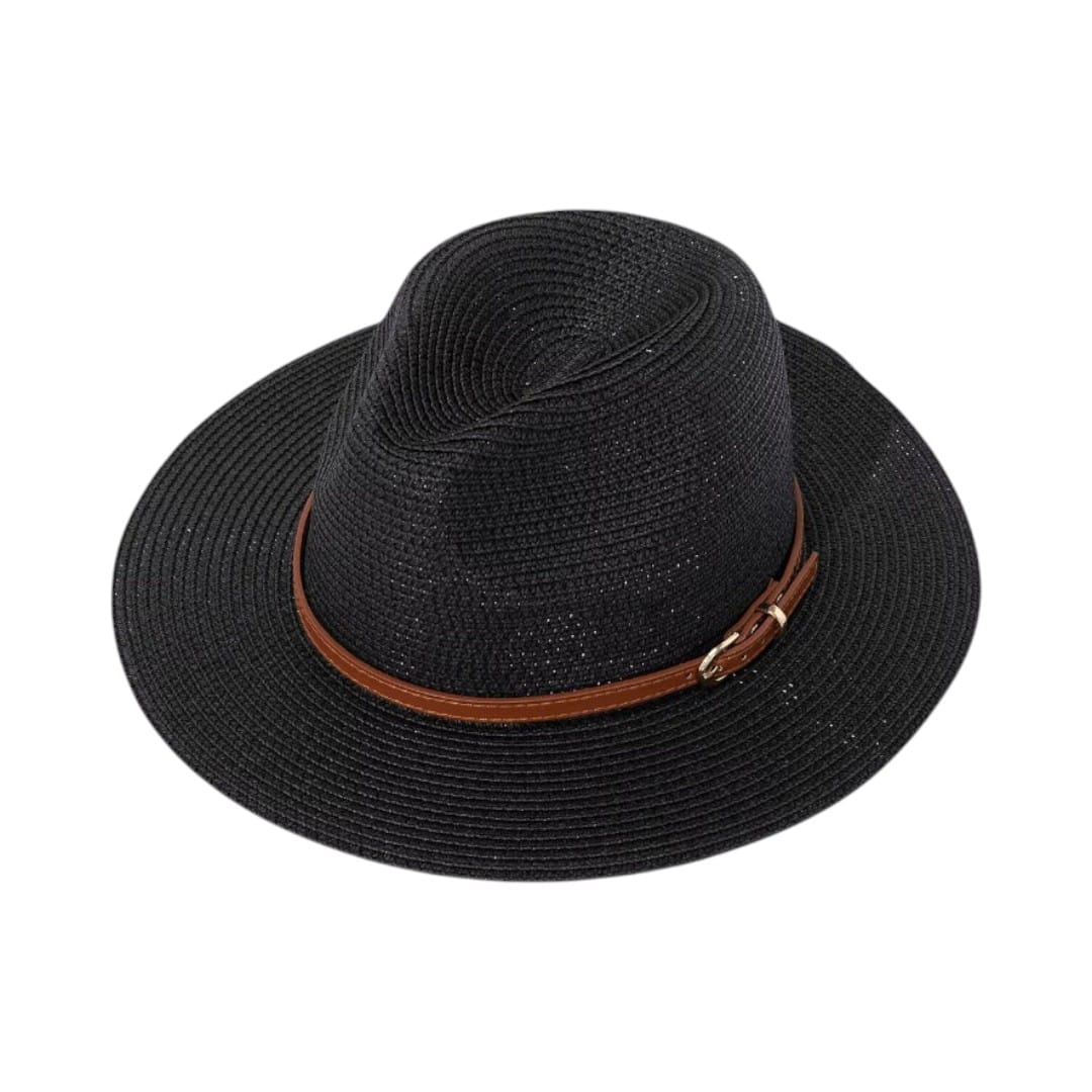Le Comptoir du Chapeau Noir Chapeau Panama Paille Tressée