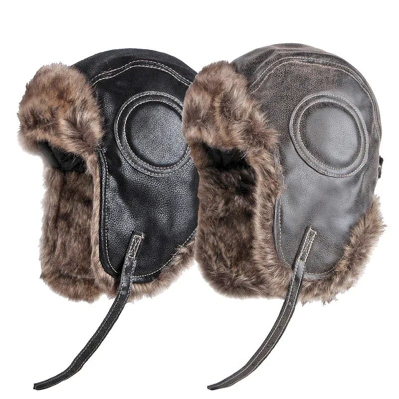 Le Comptoir du Chapeau Chapeau Pilote Fourrure Hiver
