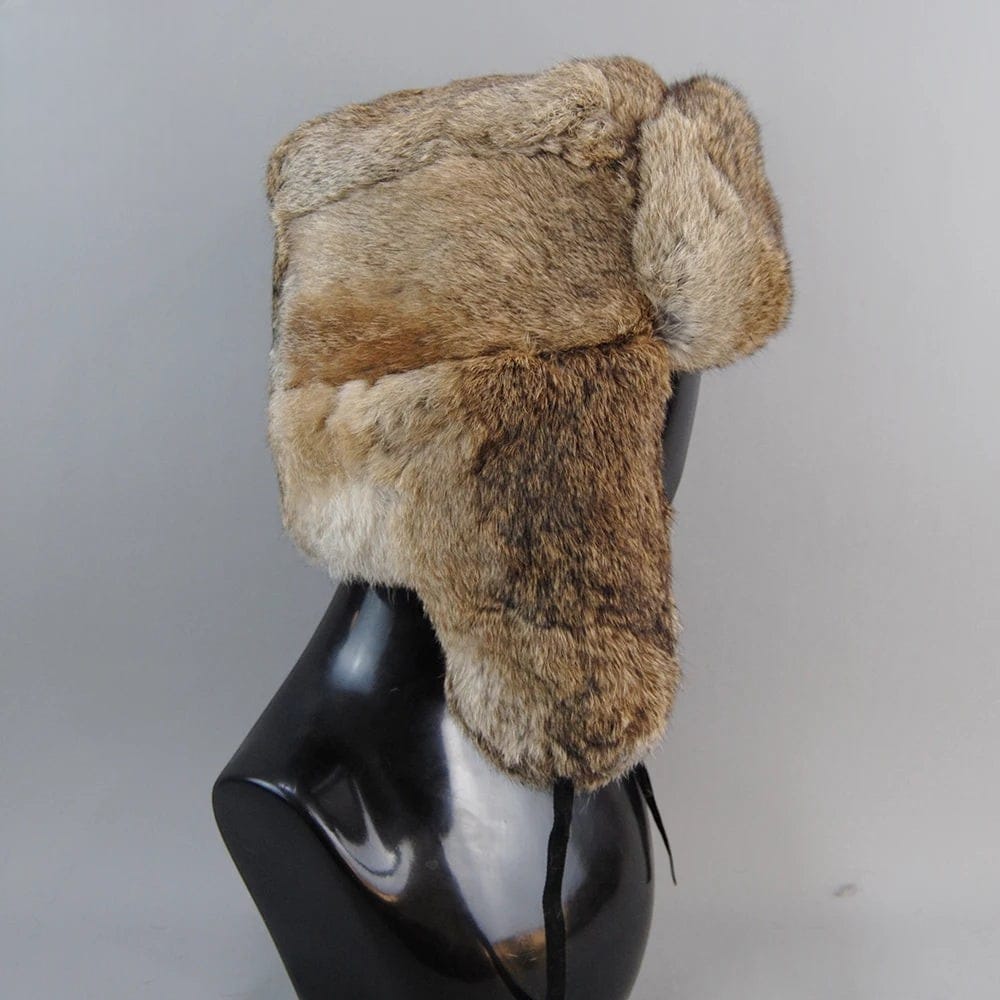 Le Comptoir du Chapeau Chapeau Russe Fourrure Lapin Naturelle