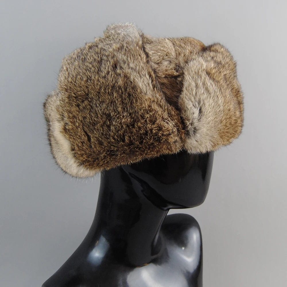 Le Comptoir du Chapeau Chapeau Russe Fourrure Lapin Naturelle