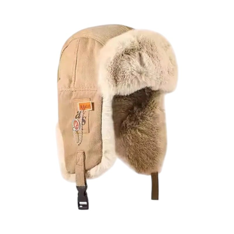 Le Comptoir du Chapeau Marron Clair / 55-60cm Chapka Russe Fourrure Oreillettes Ski Hiver