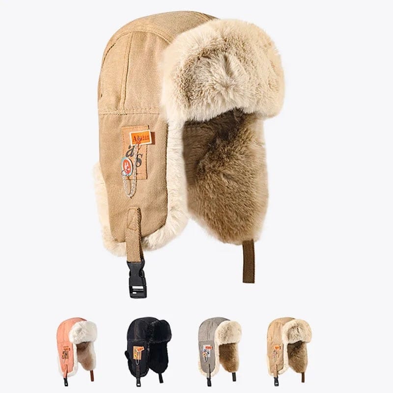 Le Comptoir du Chapeau Chapka Russe Fourrure Oreillettes Ski Hiver