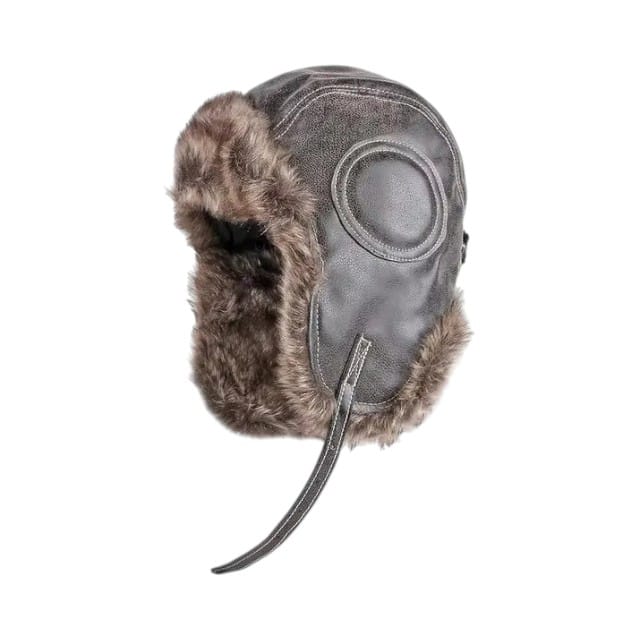 Le Comptoir du Chapeau Café / 55-60cm Chapka Russe Fourrure Oreillettes Ski Hiver