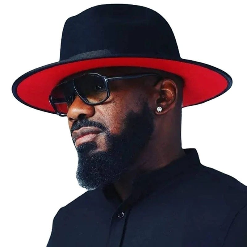 Le Comptoir du Chapeau Fedora Bicolore Feutre Large Bord Jazz