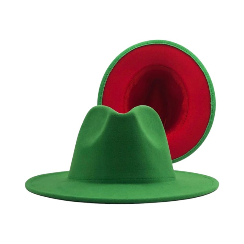 Le Comptoir du Chapeau Fedora Bicolore Feutre Large Bord Jazz