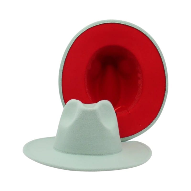 Le Comptoir du Chapeau Fedora Bicolore Feutre Large Bord Jazz