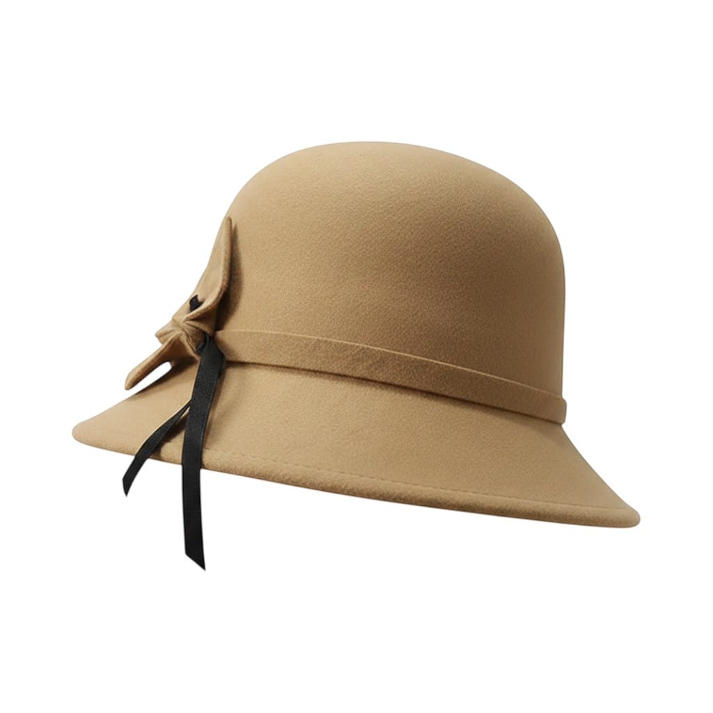Le Comptoir du Chapeau Fedora Bowknot Feutre Femme Vintage