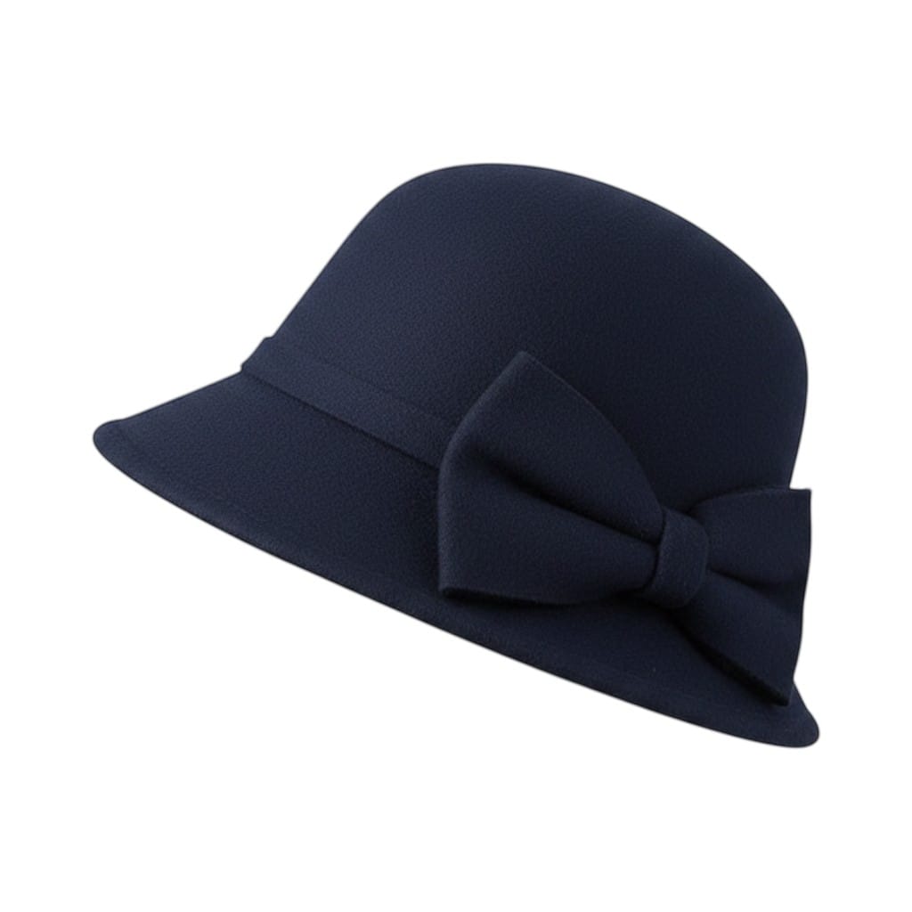 Le Comptoir du Chapeau Fedora Bowknot Feutre Femme Vintage