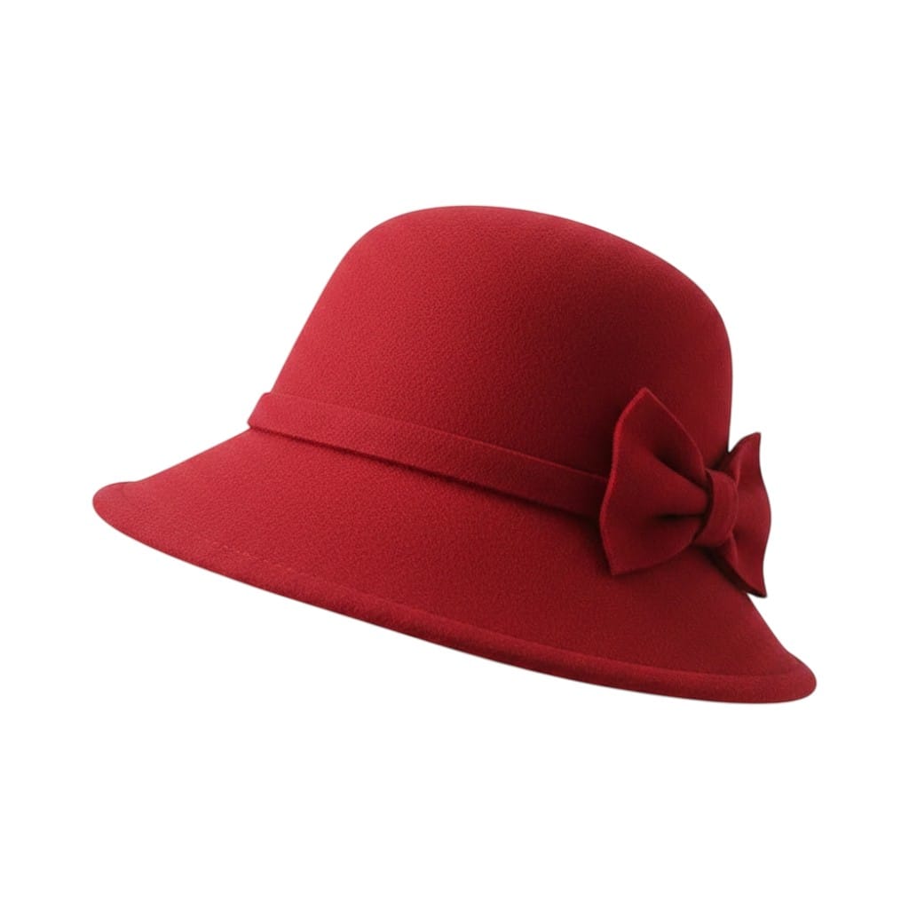 Le Comptoir du Chapeau Fedora Bowknot Feutre Femme Vintage