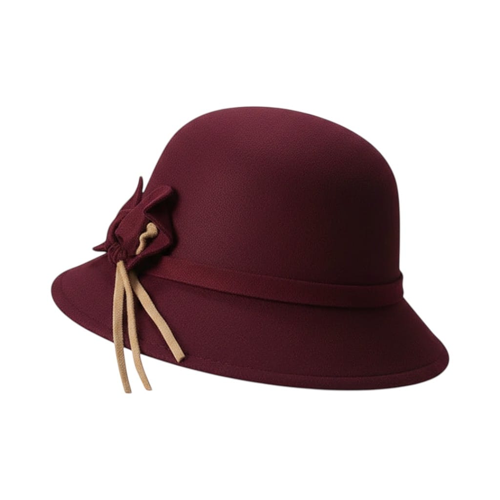 Le Comptoir du Chapeau Fedora Bowknot Feutre Femme Vintage