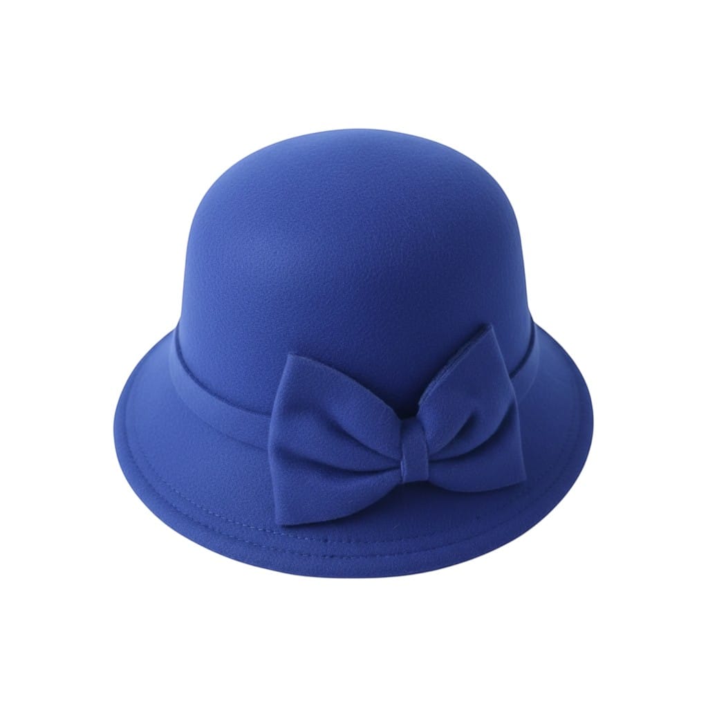 Le Comptoir du Chapeau Bleu Fedora Bowknot Feutre Femme Vintage