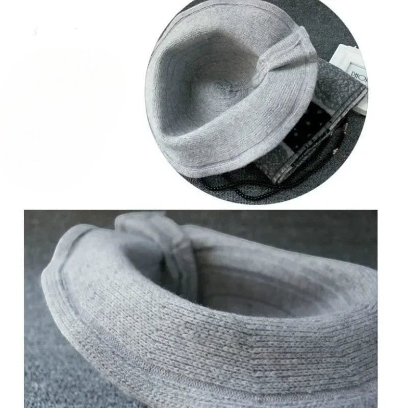 Le Comptoir du Chapeau Fedora Femme Bowler Nœud Laine Cérémonie