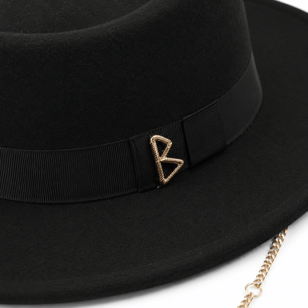 Le Comptoir du Chapeau Fedora Femme Lettre Métallique Fashion