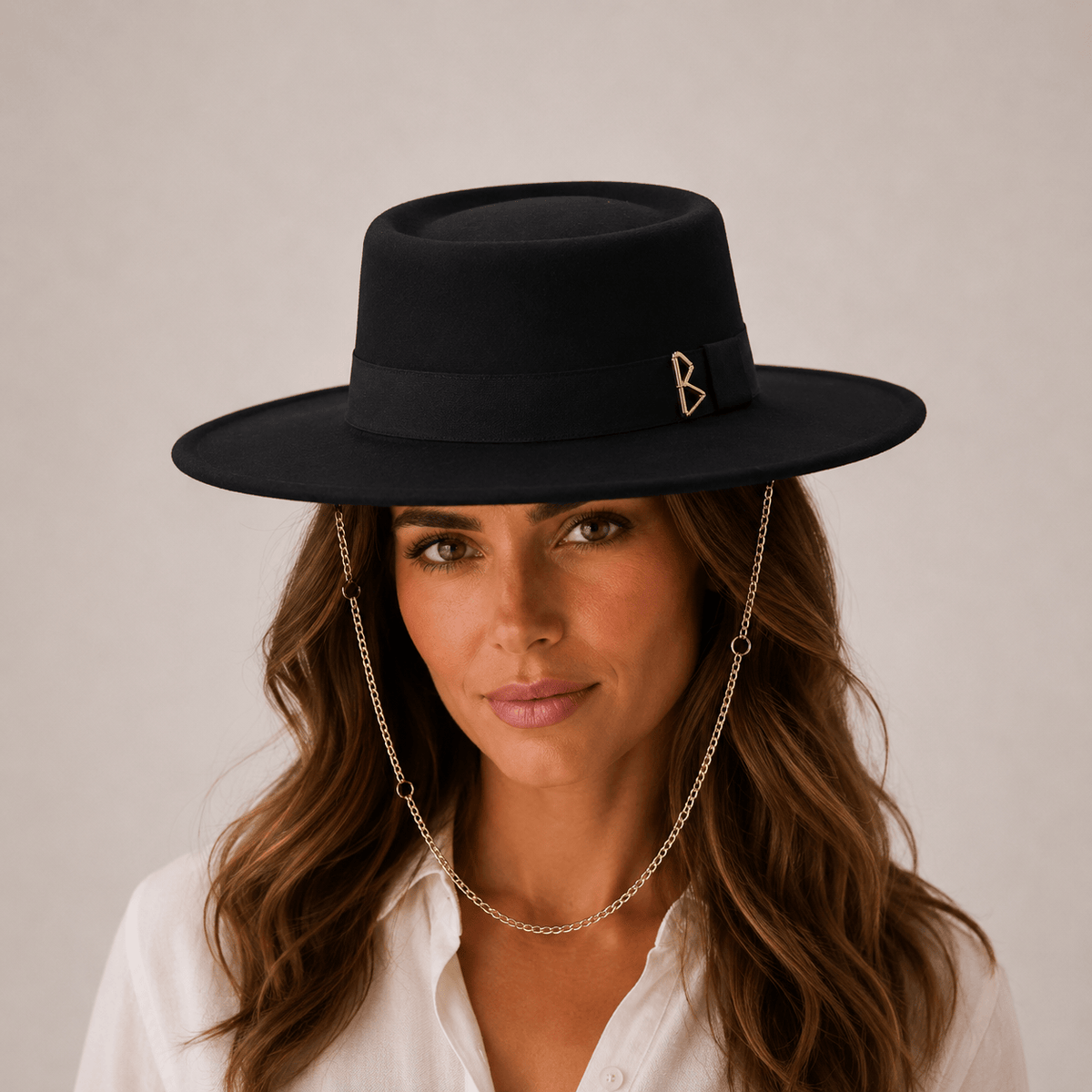 Le Comptoir du Chapeau Fedora Femme Lettre Métallique Fashion