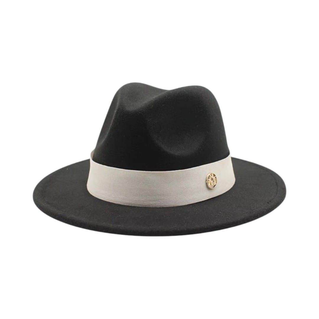 Le Comptoir du Chapeau Noir / 56-58CM Fedora Feutre Femme Élégant Cérémonie
