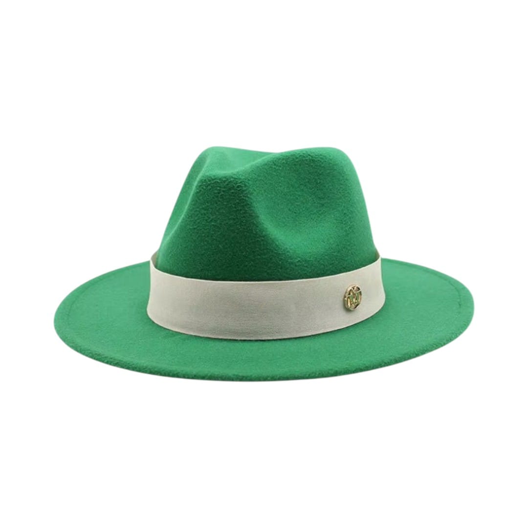 Le Comptoir du Chapeau Vert / 56-58CM Fedora Feutre Femme Élégant Cérémonie