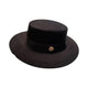 Le Comptoir du Chapeau Noir / 56-58cm Fedora Feutre Flat Top Grand Bord