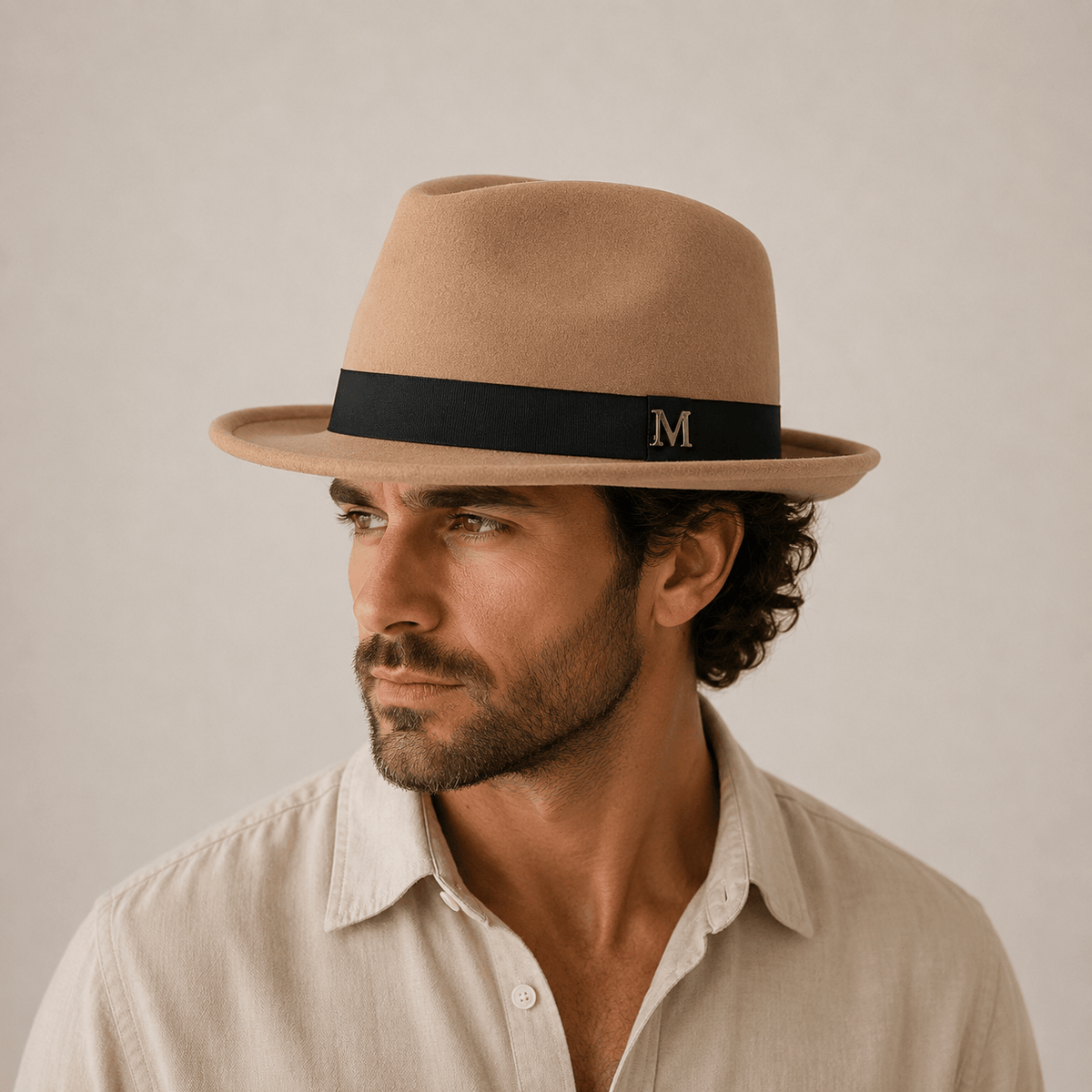 Le Comptoir du Chapeau Fedora Feutre Jazz Bord Étroit Gentleman
