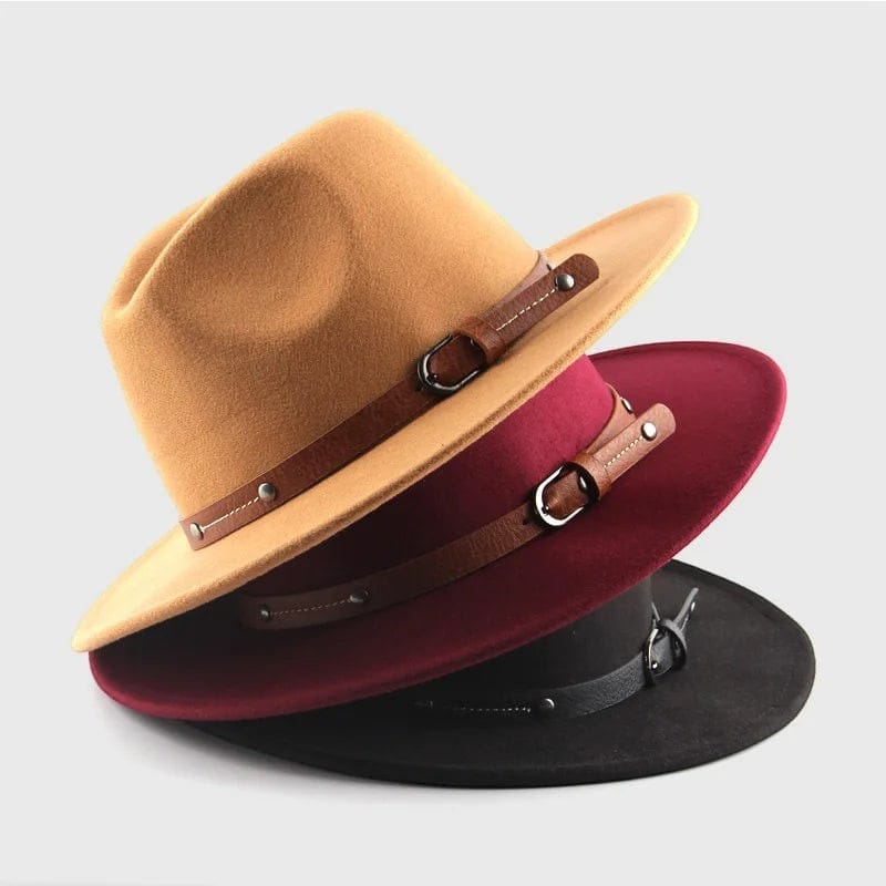 Le Comptoir du Chapeau Fedora Feutre Laine Large Bord