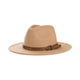 Le Comptoir du Chapeau Marron Fedora Feutre Laine Large Bord