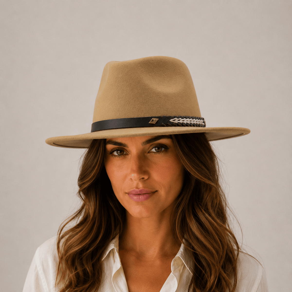 Le Comptoir du Chapeau Fedora Feutre Large Bord Style Britannique Femme