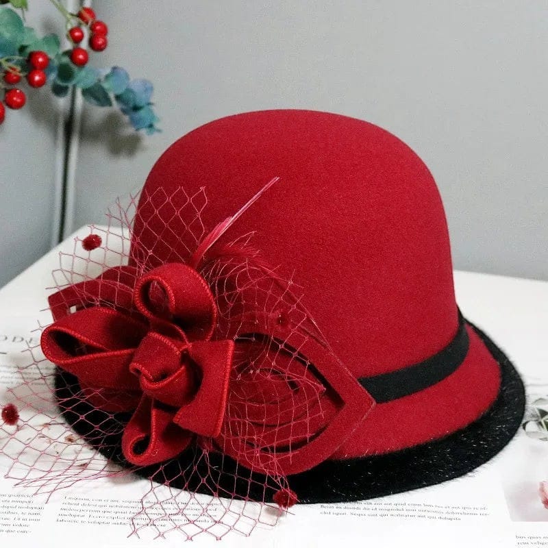 Le Comptoir du Chapeau Fedora Feutre Ruban Nœud Femme