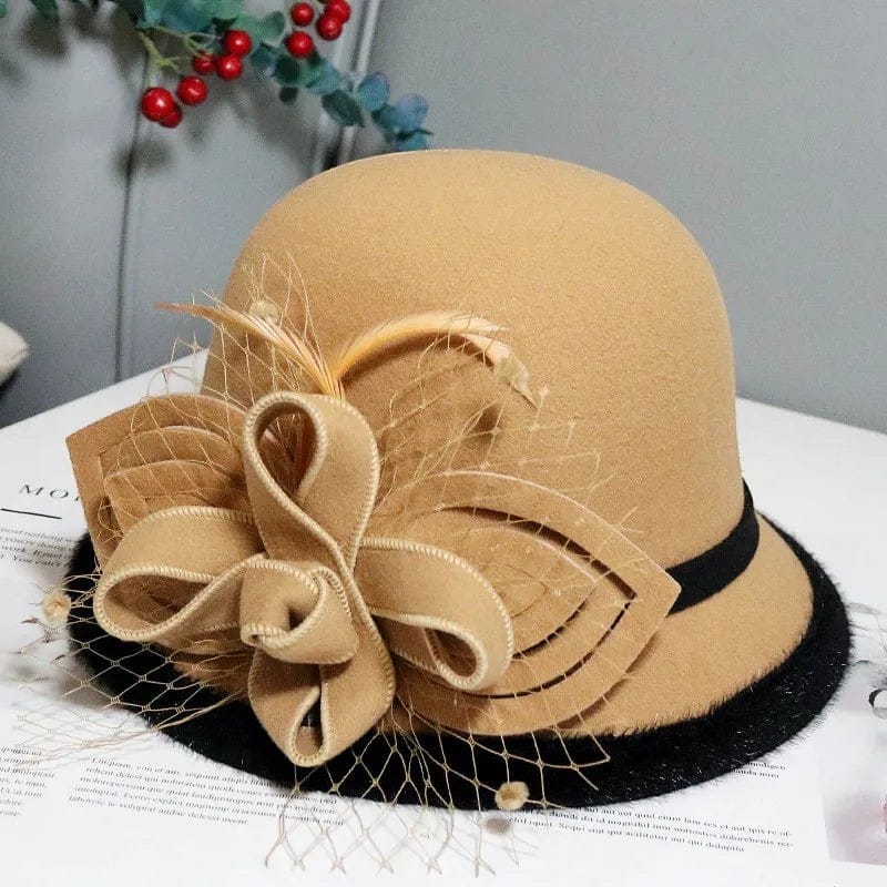 Le Comptoir du Chapeau Fedora Feutre Ruban Nœud Femme