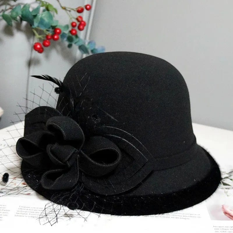 Le Comptoir du Chapeau Fedora Feutre Ruban Nœud Femme