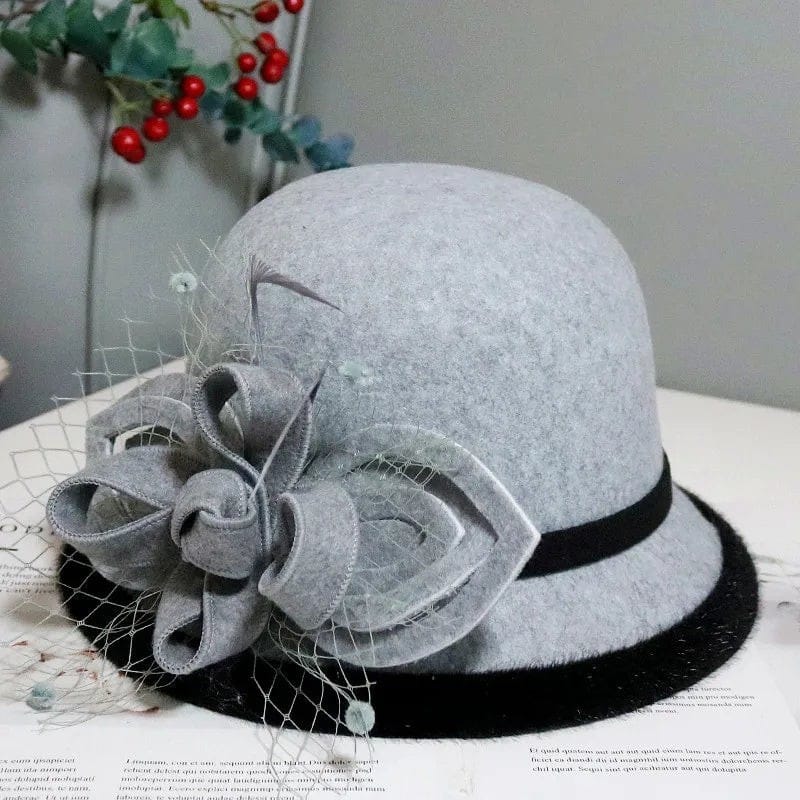 Le Comptoir du Chapeau Fedora Feutre Ruban Nœud Femme