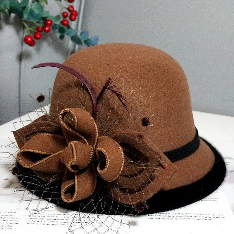 Le Comptoir du Chapeau Fedora Feutre Ruban Nœud Femme