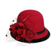 Le Comptoir du Chapeau Rouge / Taille unique Fedora Feutre Ruban Nœud Femme