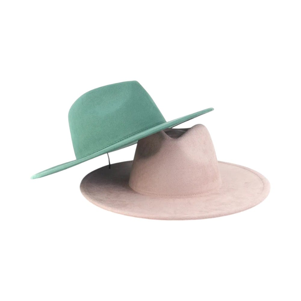 Le Comptoir du Chapeau Fedora Jazz Bord Large 9.5cm Suède Luxe