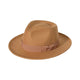Le Comptoir du Chapeau Marron Clair / 58-60 cm Fedora Jazz Bowknot Laine Mixte